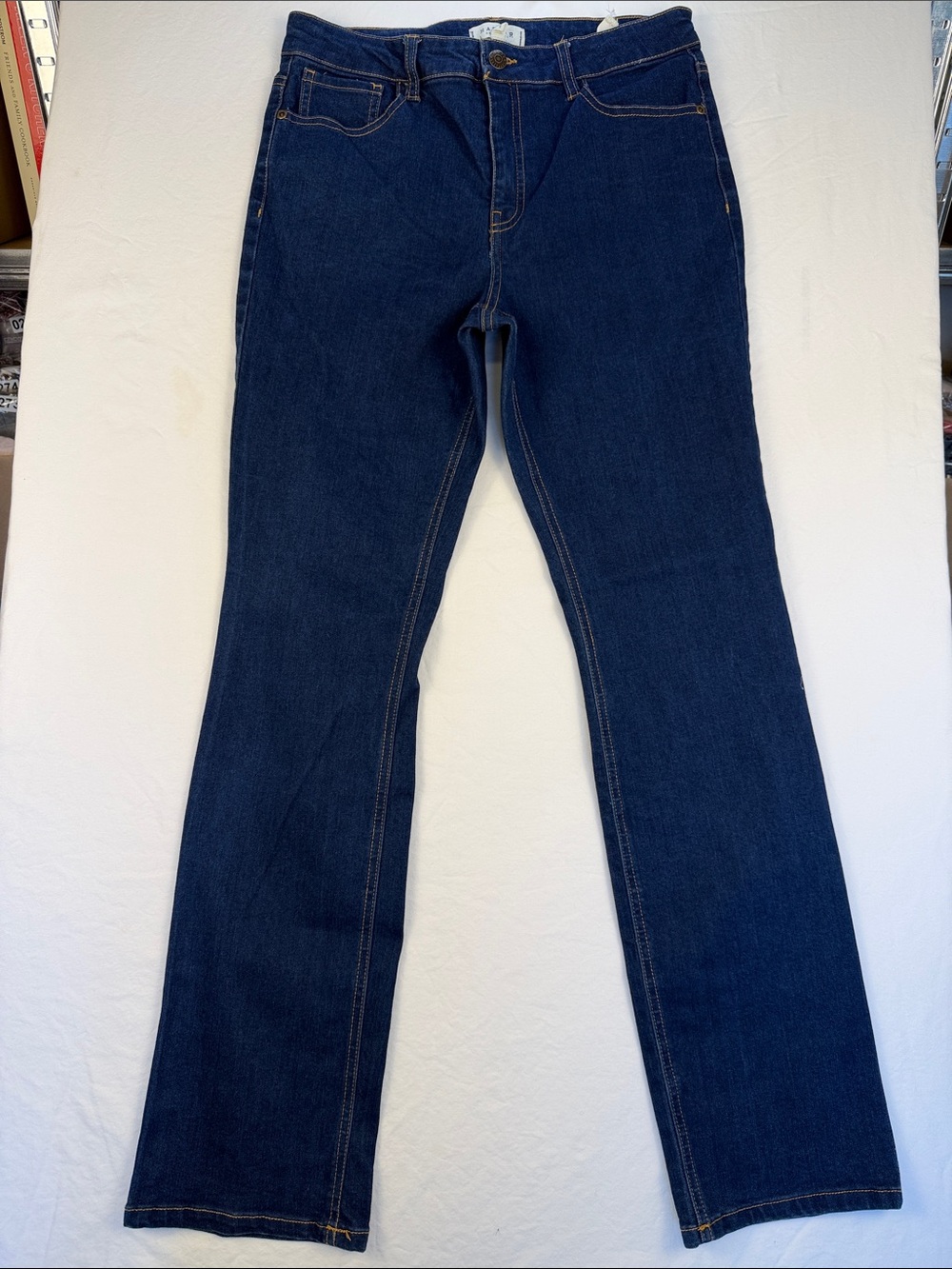 Harper Heritage Collections Dark Indigo High Rise Boot cut Jeans Sz 28
